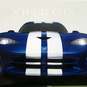 1996 Dodge Viper GTS Sales Brochure