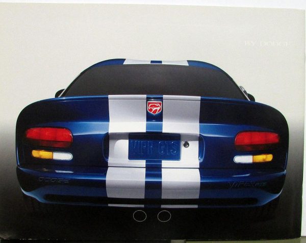 1996 Dodge Viper GTS Sales Brochure