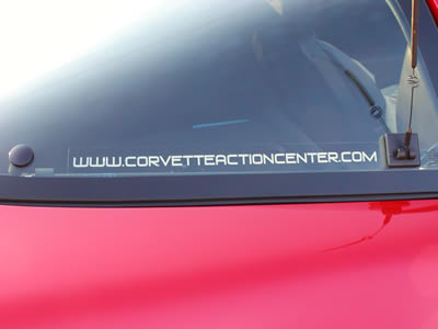 Corvette Action Center Static Cling Decals