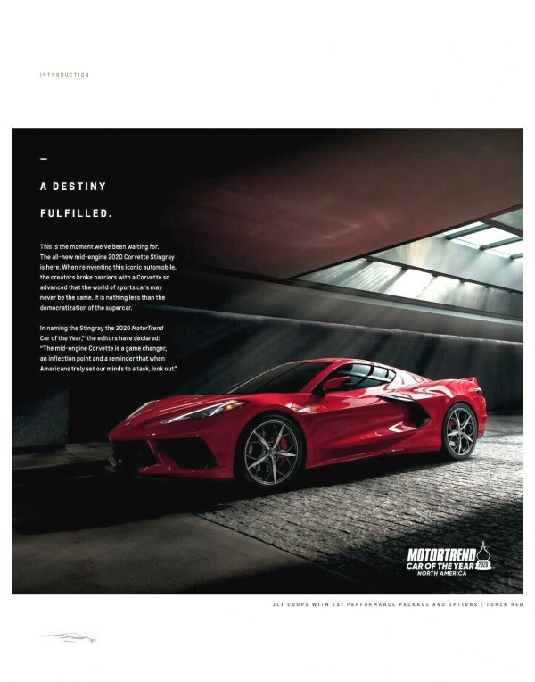 2020 Corvette Sales Brochure