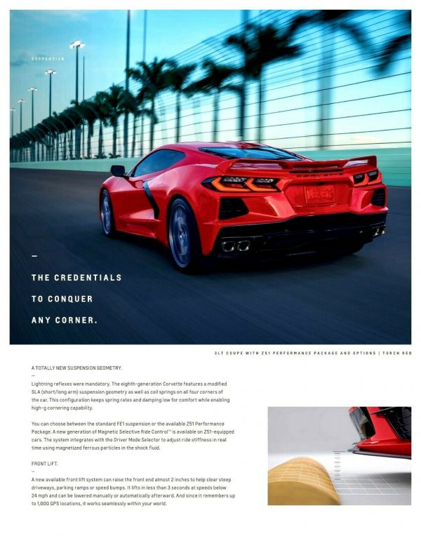 2020 Corvette Sales Brochure