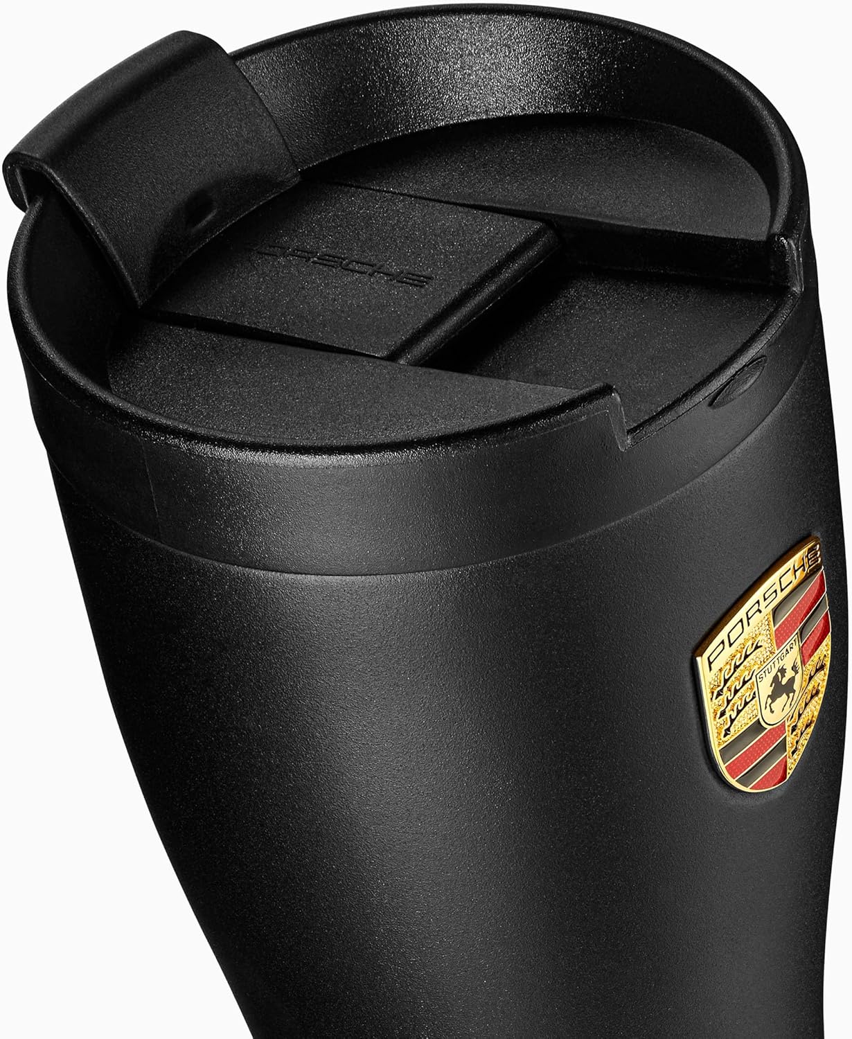 porsche-matte-tumbler-2 Porsche Matte Black Thermal Coffee Tumbler