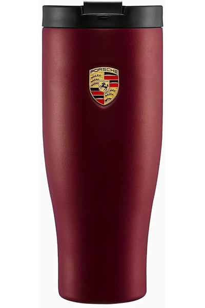 porsche-mug-matte-red-1 Porsche XL Thermo Mug in Cherry Red