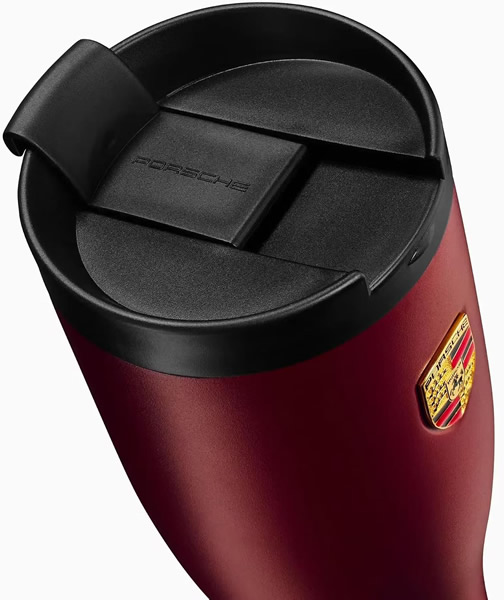 porsche-mug-matte-red-2 Porsche XL Thermo Mug in Cherry Red